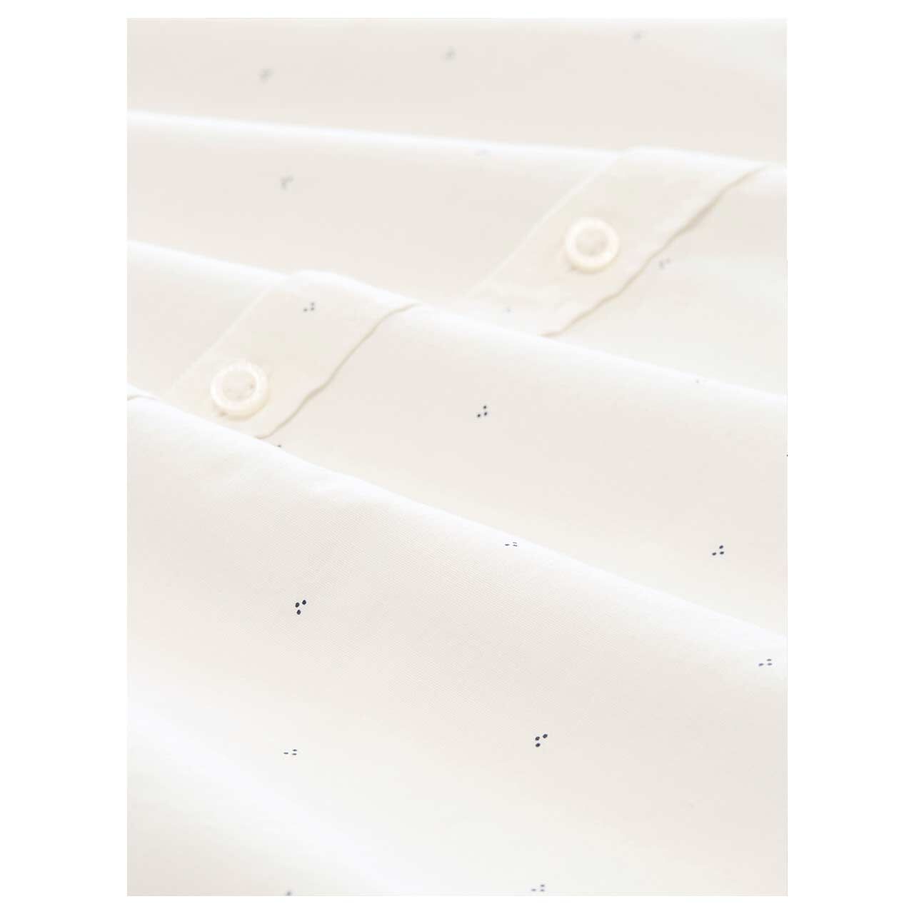 Tom Tailor Herren Langarm Hemd white navy dot design printed