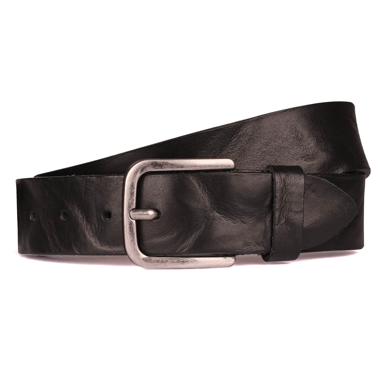 Bernd Götz Herren Walkleder Gürtel crushed black Bernd Götz Herren Walkleder Gürtel crushed black