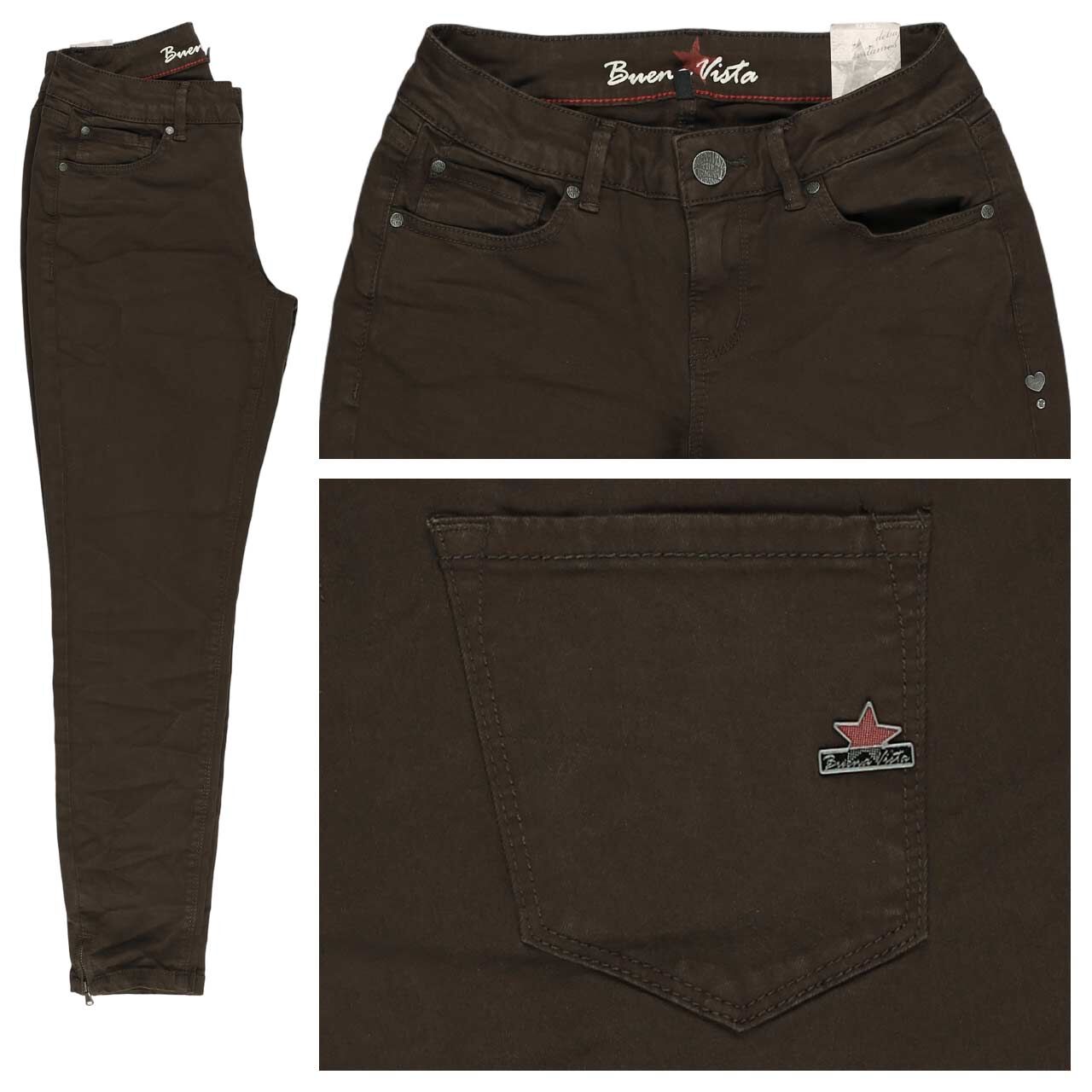 Buena Vista Italy V 7/8 Stretch Twill Baumwollhose dark choco