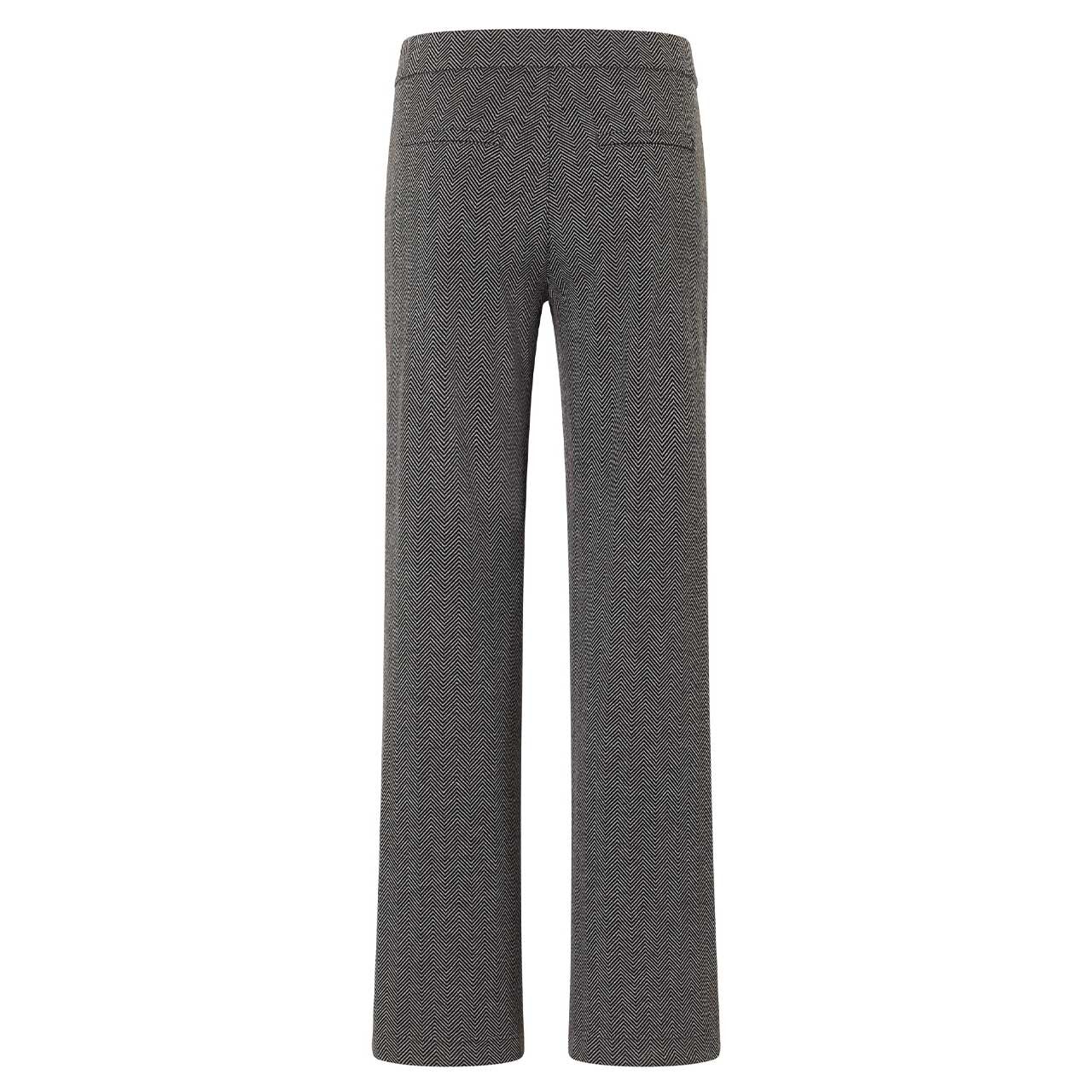 Stretch Damenhose Liz Easy von Angels in Schwarz mit Print, Rückansicht