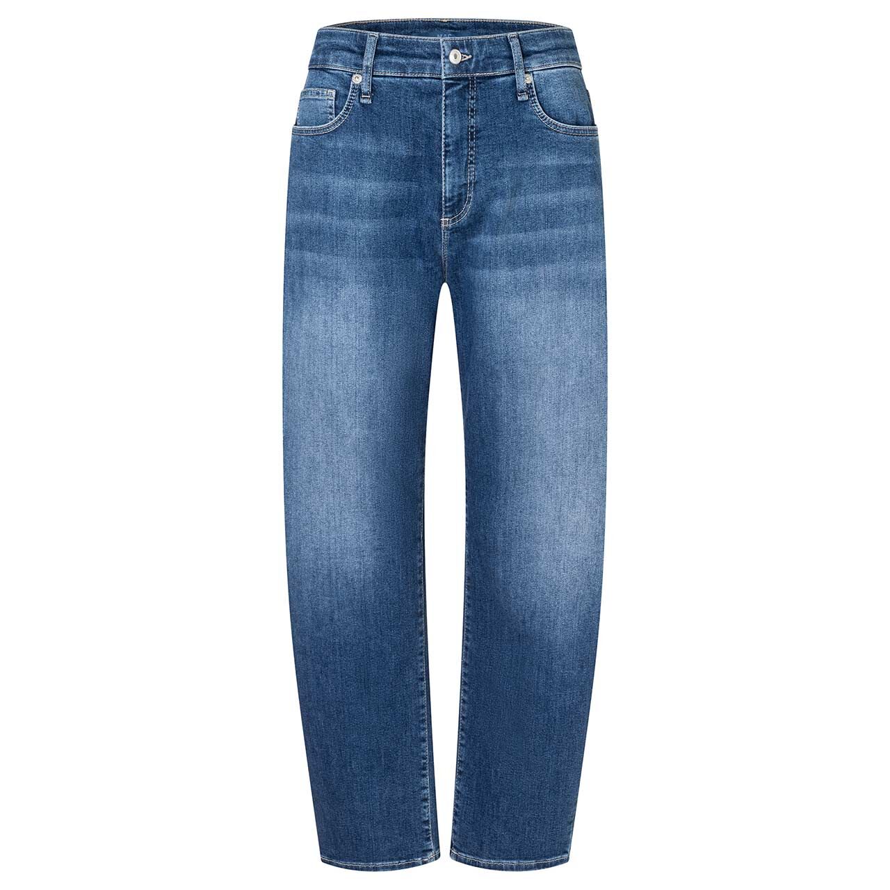 Damen Ankle Jeans Danni von MAC in Blau angewaschen, Vorderansicht