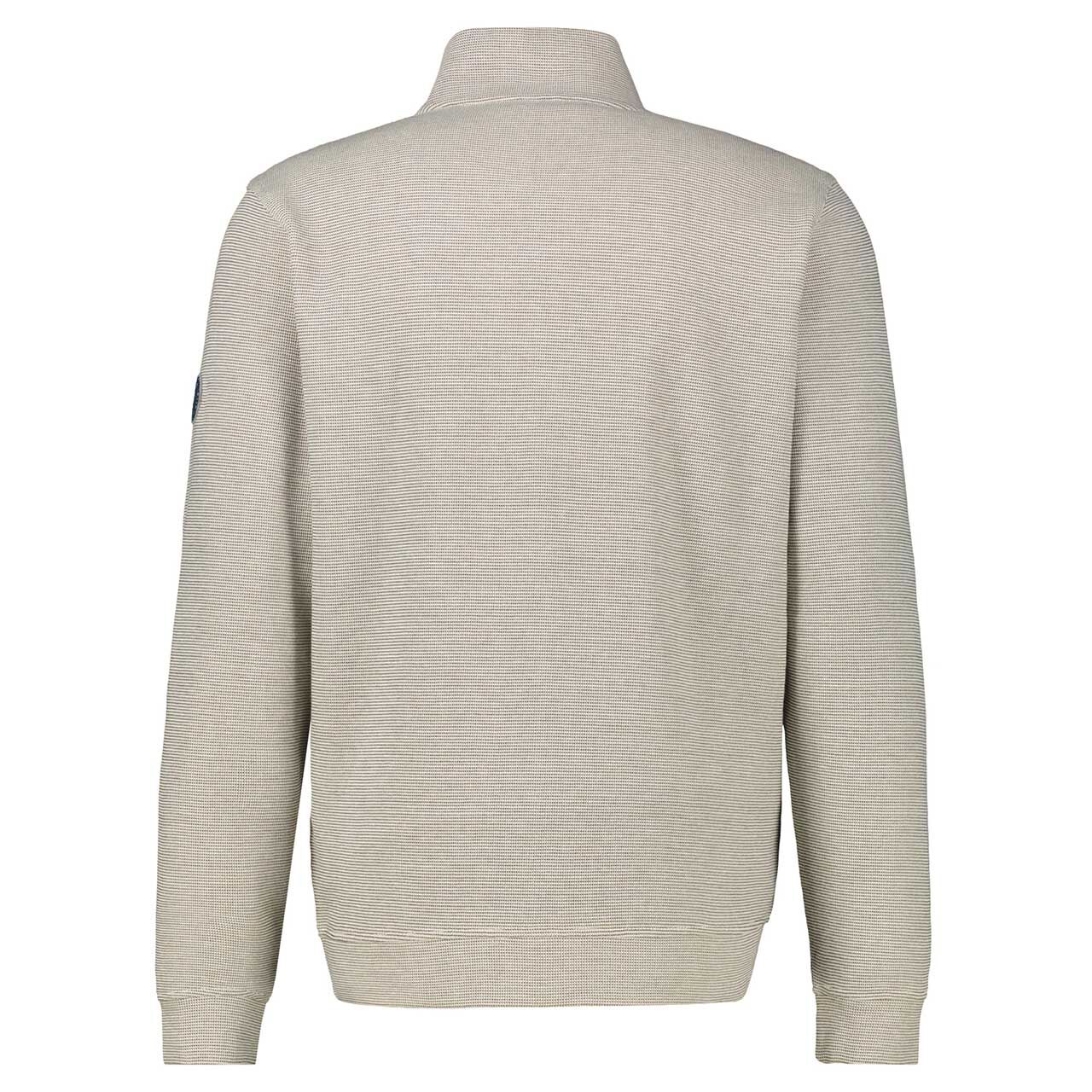 Herren Sweatjacke Troyer von Lerros in Cremeweiß, Rückansicht