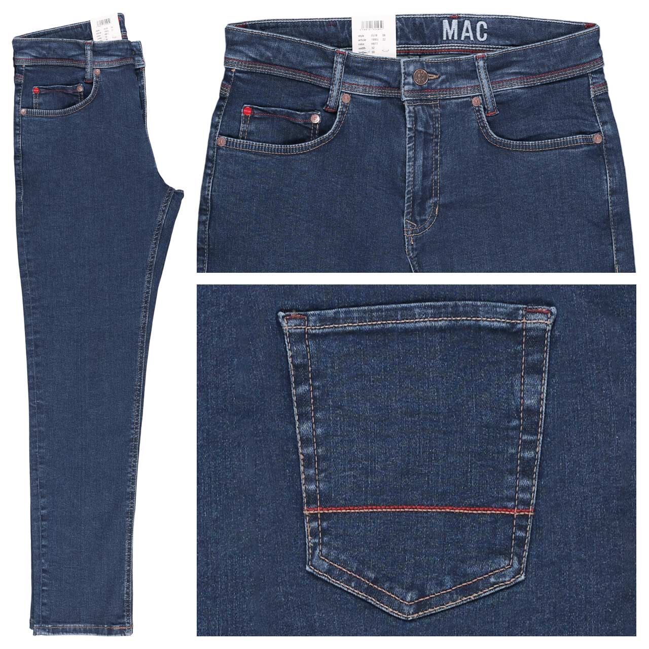 MAC Flexx Driver Jeans deep blue stonewash