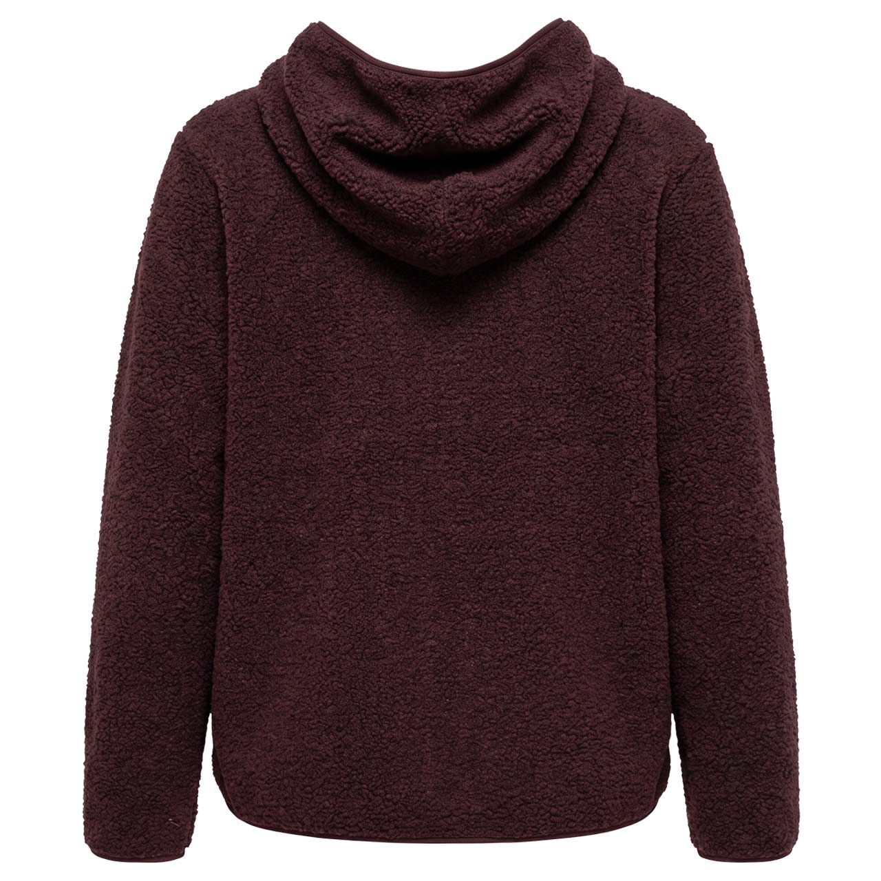 Damen Teddyjacke Solid Jacket von Cecil in Lila, Rückansicht