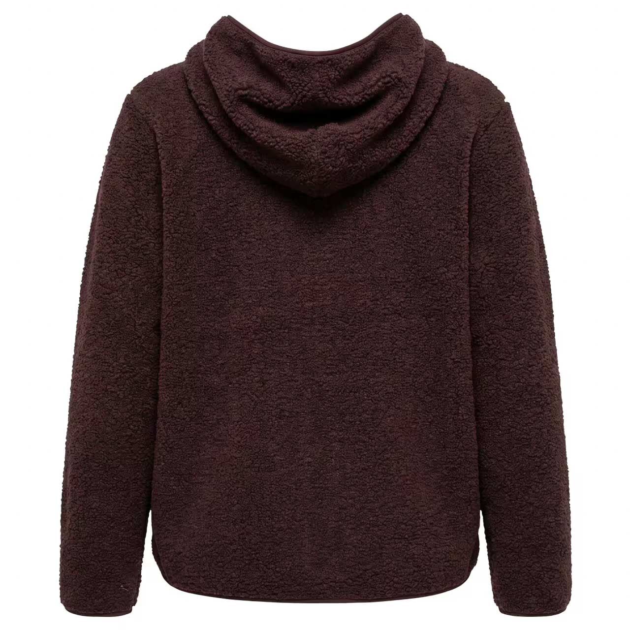 Damen Teddyjacke Solid Jacket von Cecil in Lila, Rückansicht