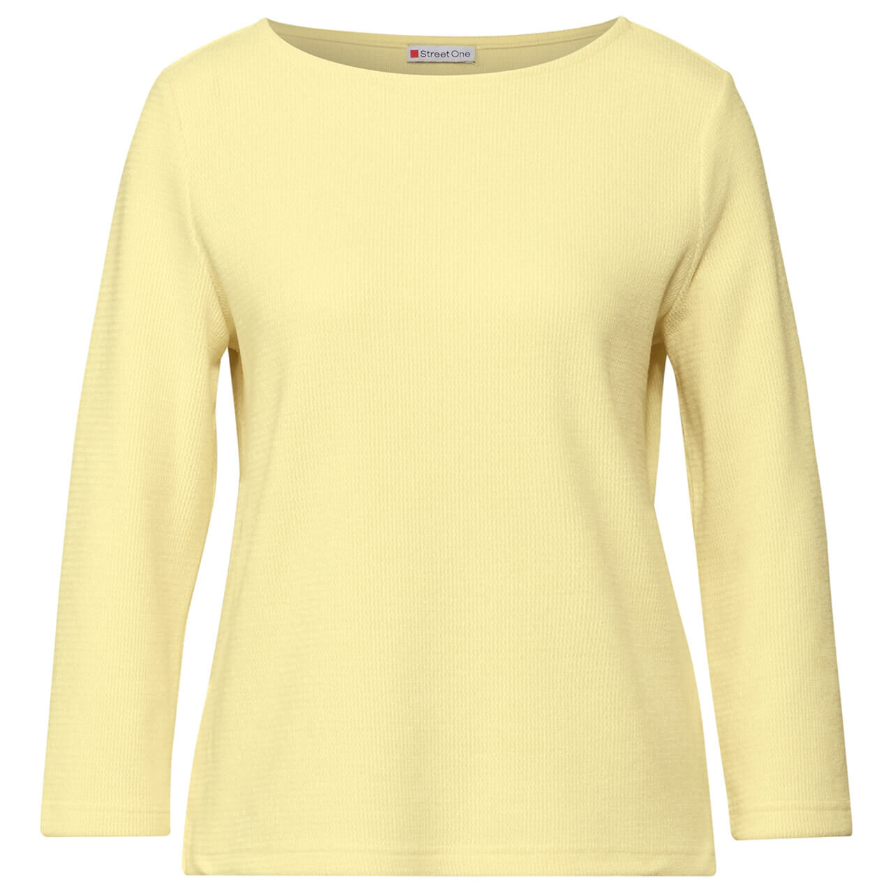 Street One Damen 3/4 Arm Shirt Fine Cord Structure mellow yellow Street One Damen 3/4 Arm Shirt Fine Cord Structure mellow yellow