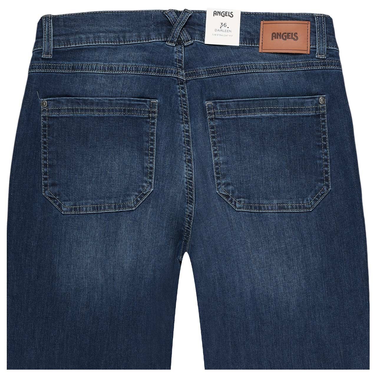 Damen Ankle Jeans Darleen Urban von Angels in Blau angewaschen, detaillierte Rückansicht