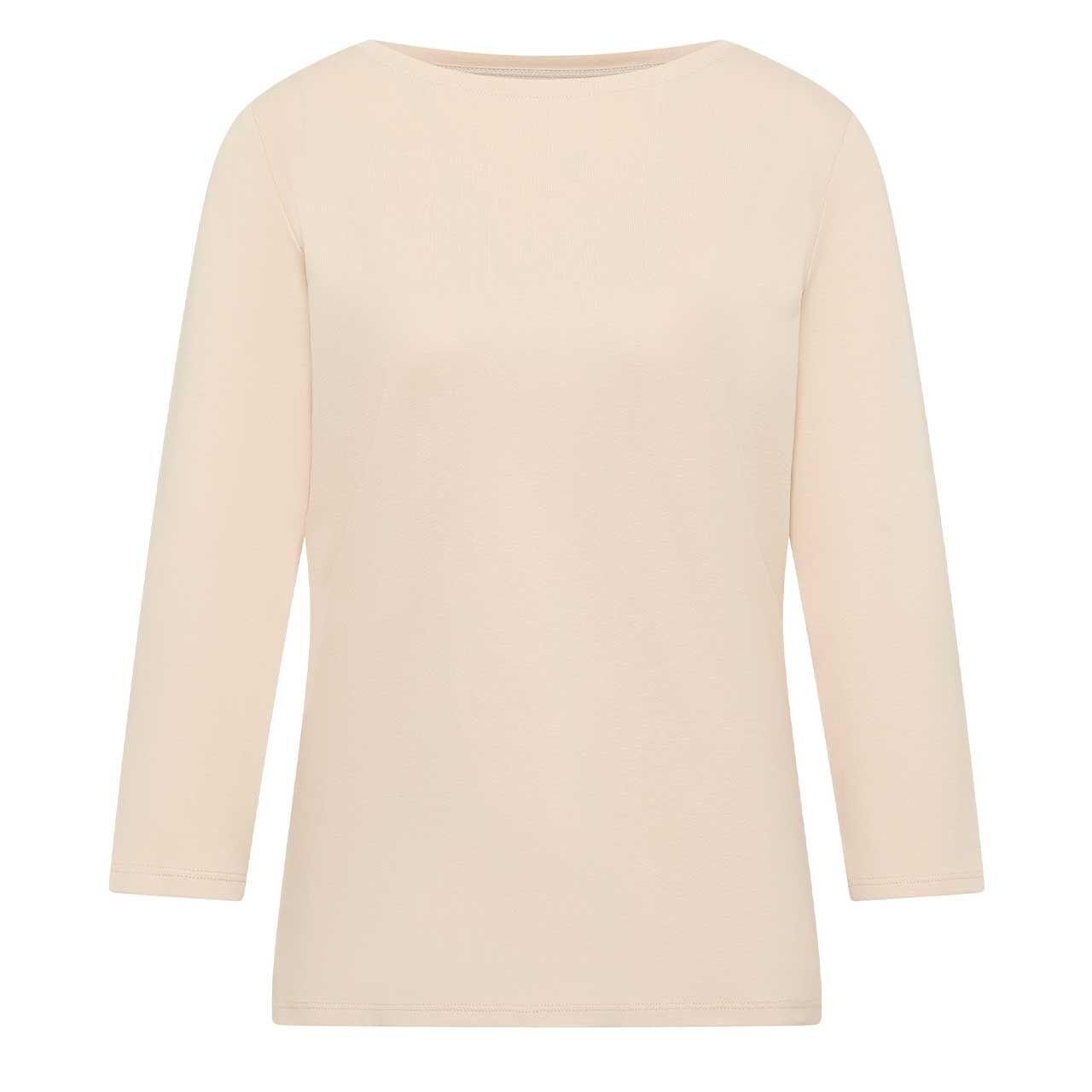 Cecil Damen 3/4 Arm Shirt Basic Boatneck pearl beige