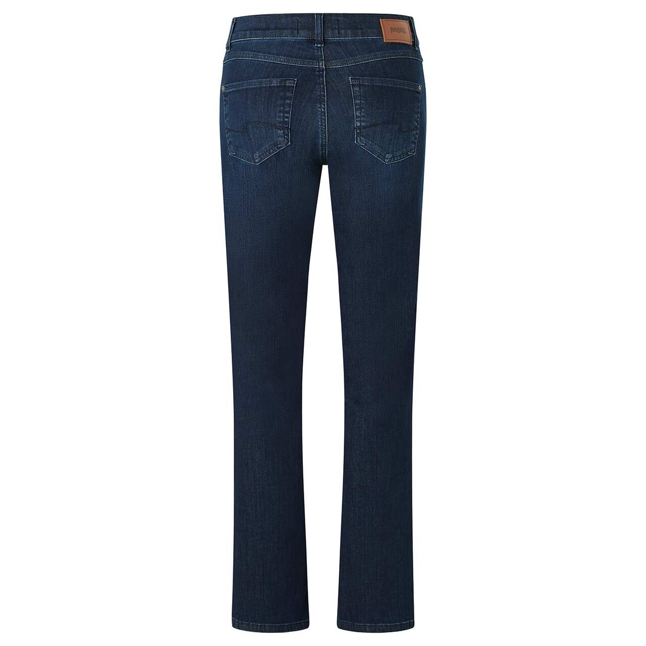 Stretch Damenjeans Dolly von Angels in Dunkelblau angewaschen, Rückansicht