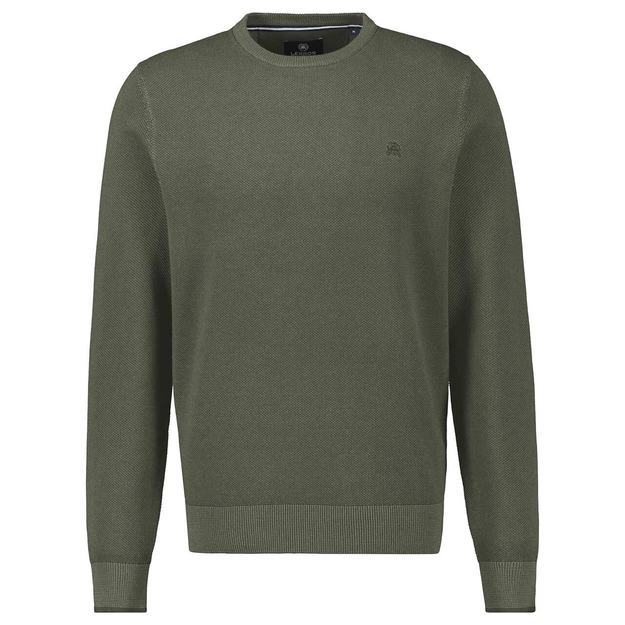 Lerros Herren Pullover O-neck pine green