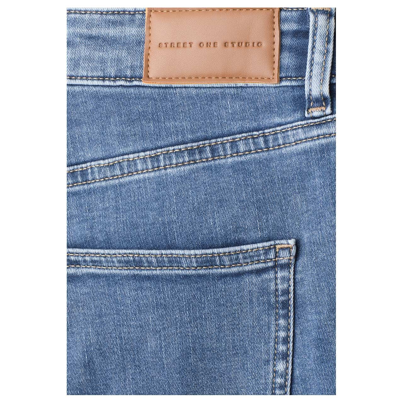 Street One Studio Kim Ankle Jeans mid blue soft washed
