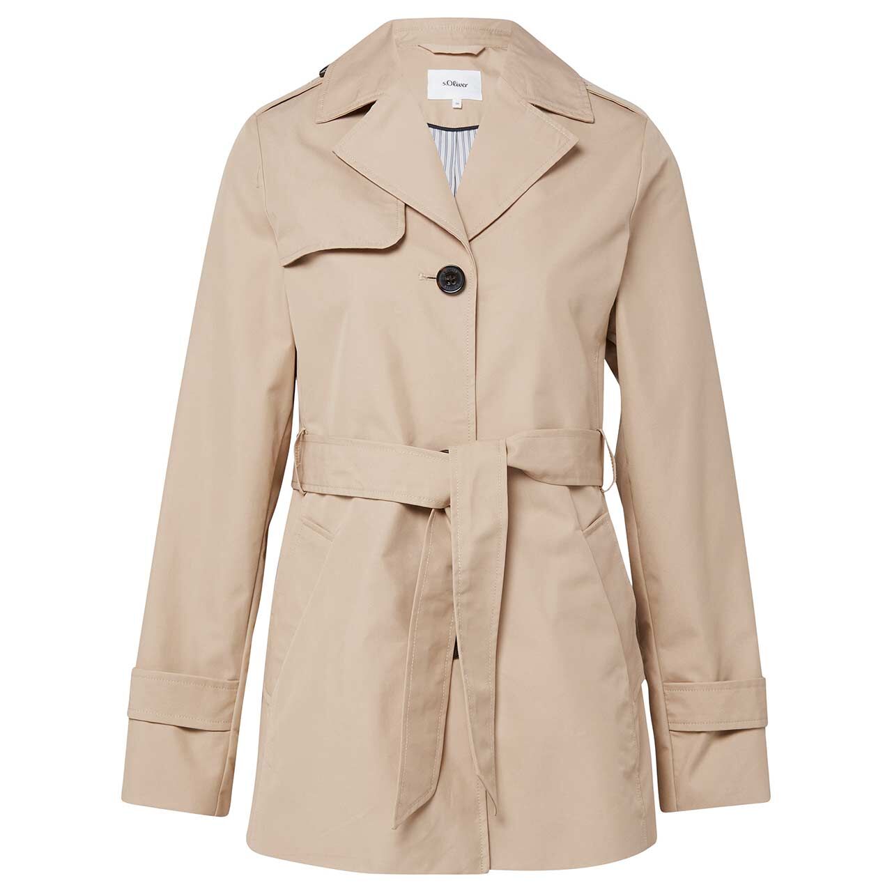 s.Oliver Damen Trenchcoat soft brown