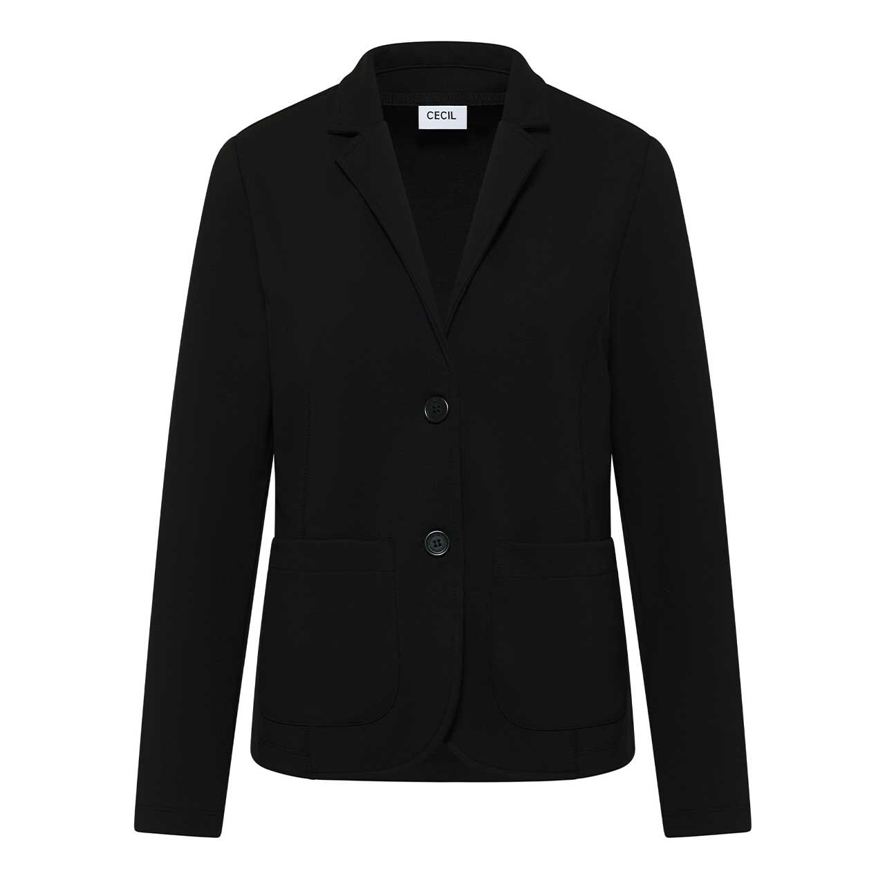 Cecil Damen Sweat Blazer deep black