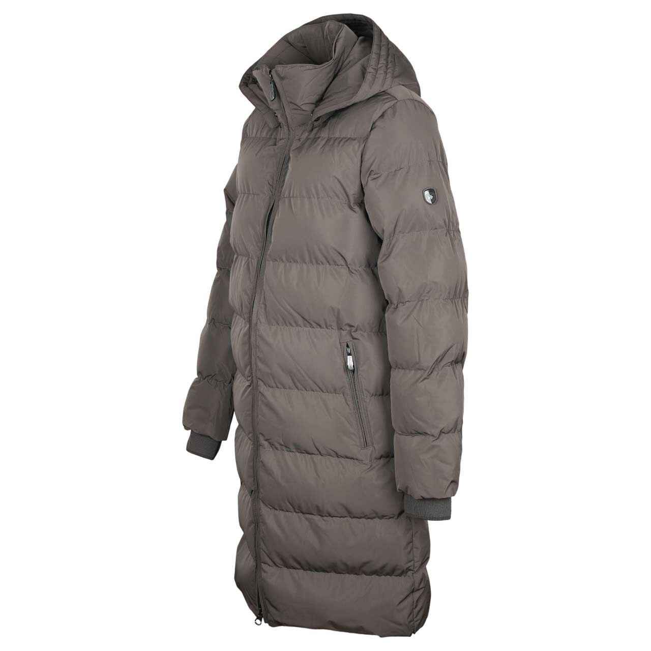 Damen Jacke Goldmine Long von Wellensteyn in Grau-Braun, Seitenansicht