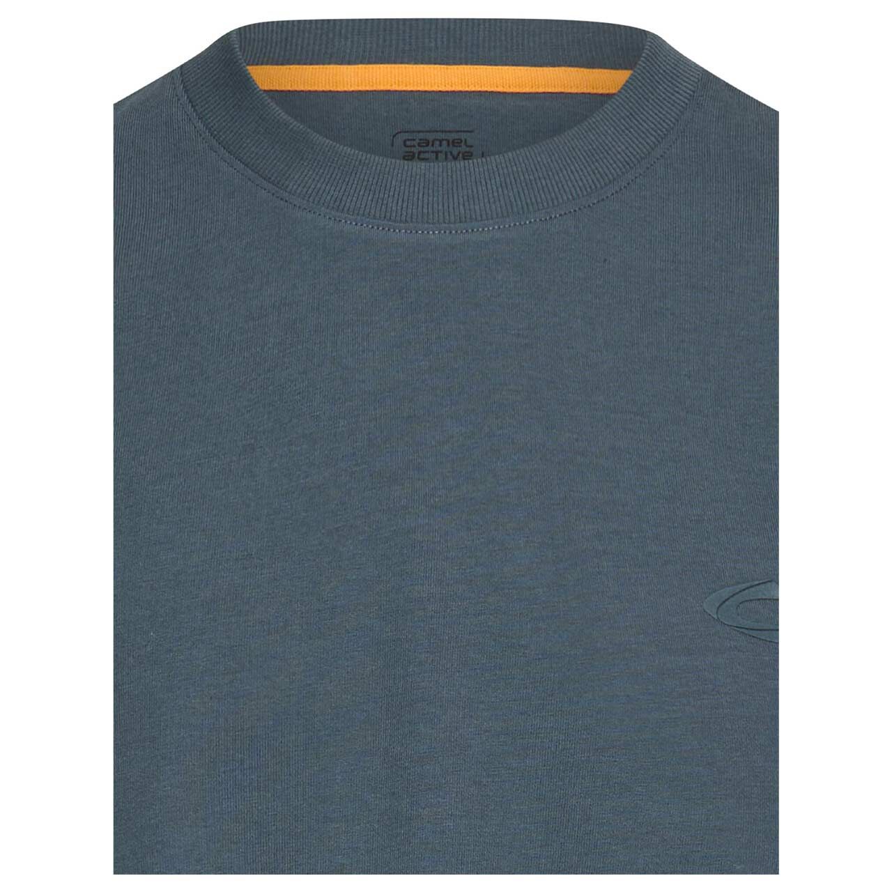 Herren T-Shirt von Camel active in Dunkelblau mit Print, detaillierte Vorderansicht