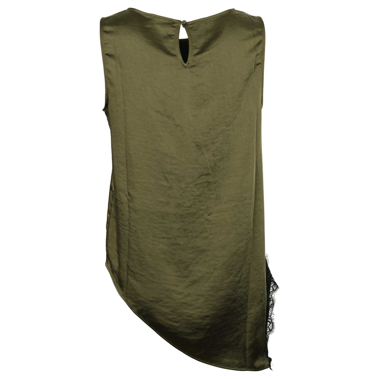 Damen Blusen Top von s.Oliver in Olivgrün, Rückansicht