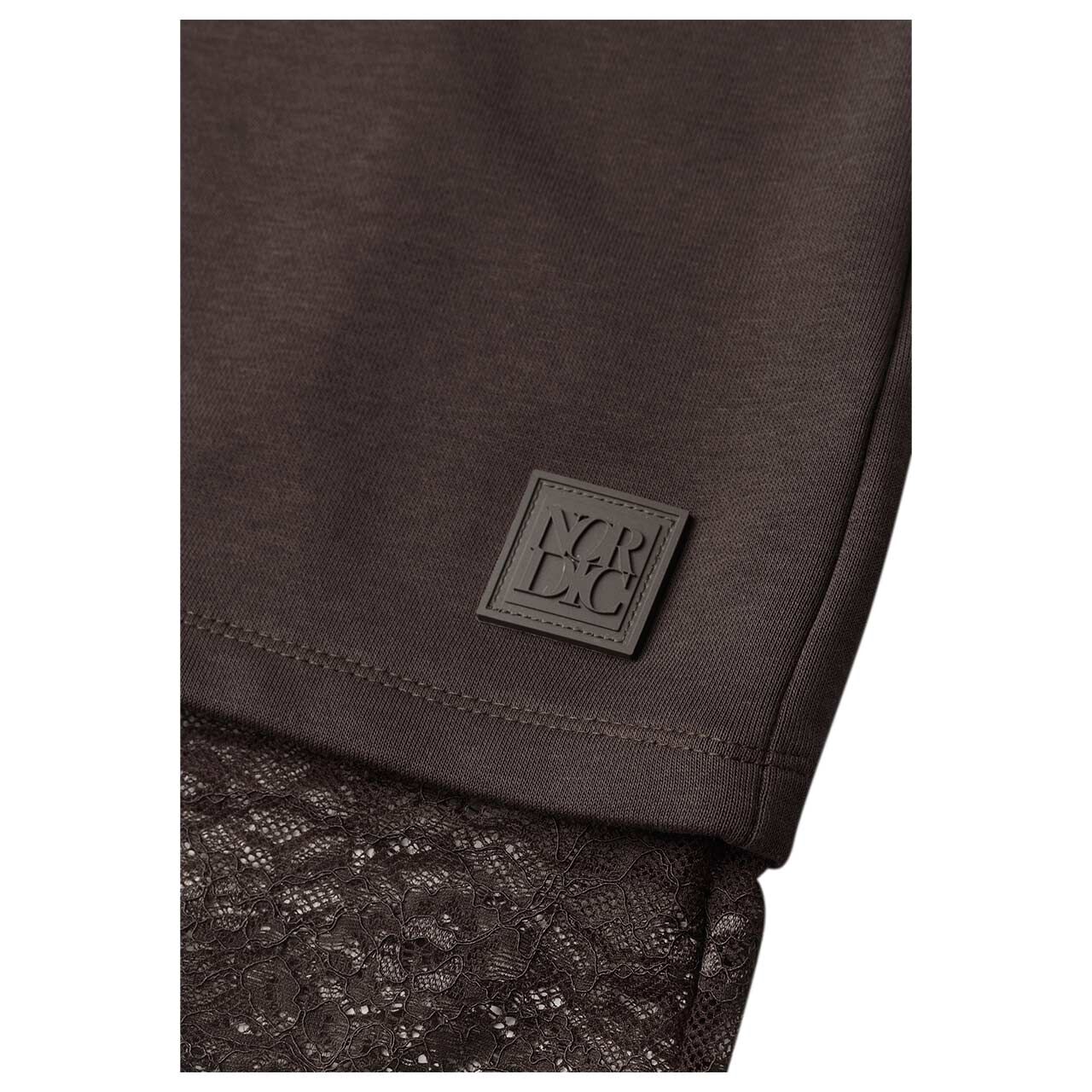 Cecil Damen Langarm Shirt Lace Detail truffle brown