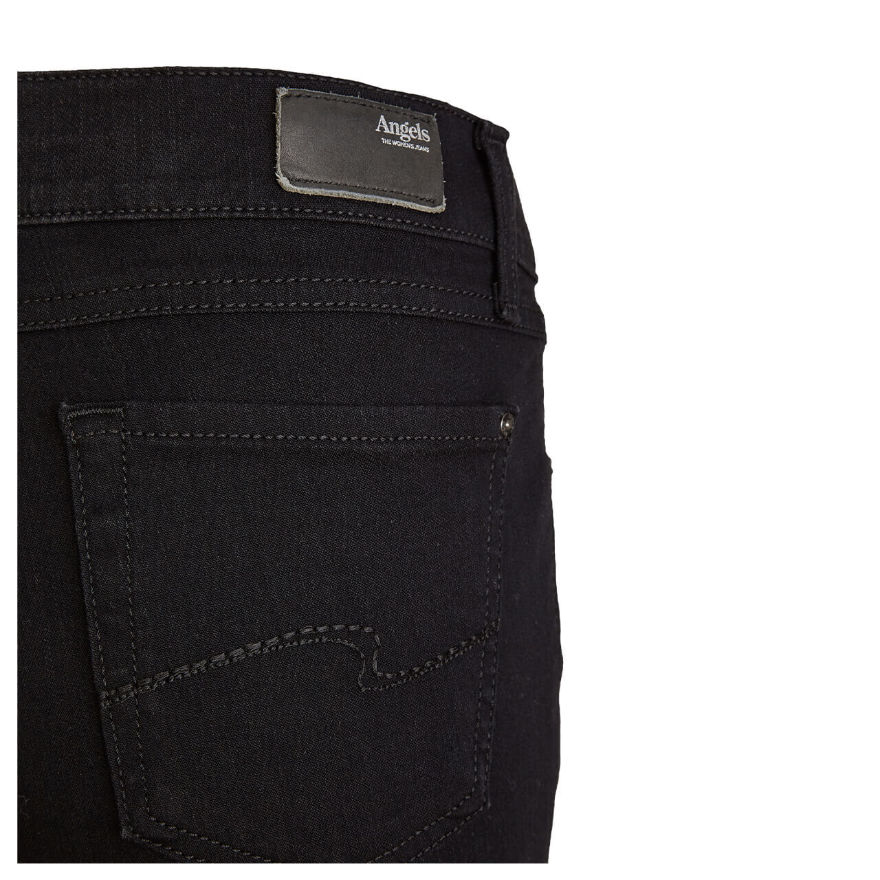 angels-jeans-luci-black-black-detail1 Angels Jeans Luci für Damen in Tiefschwarz, FarbNr.: 100