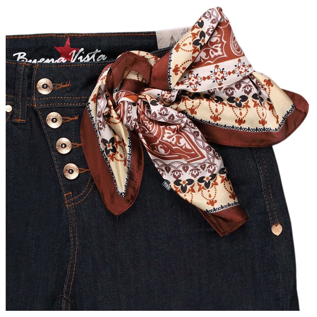 Buena Vista Malibu 7/8 Relaxed Stretch Denim Jeans raw denim
