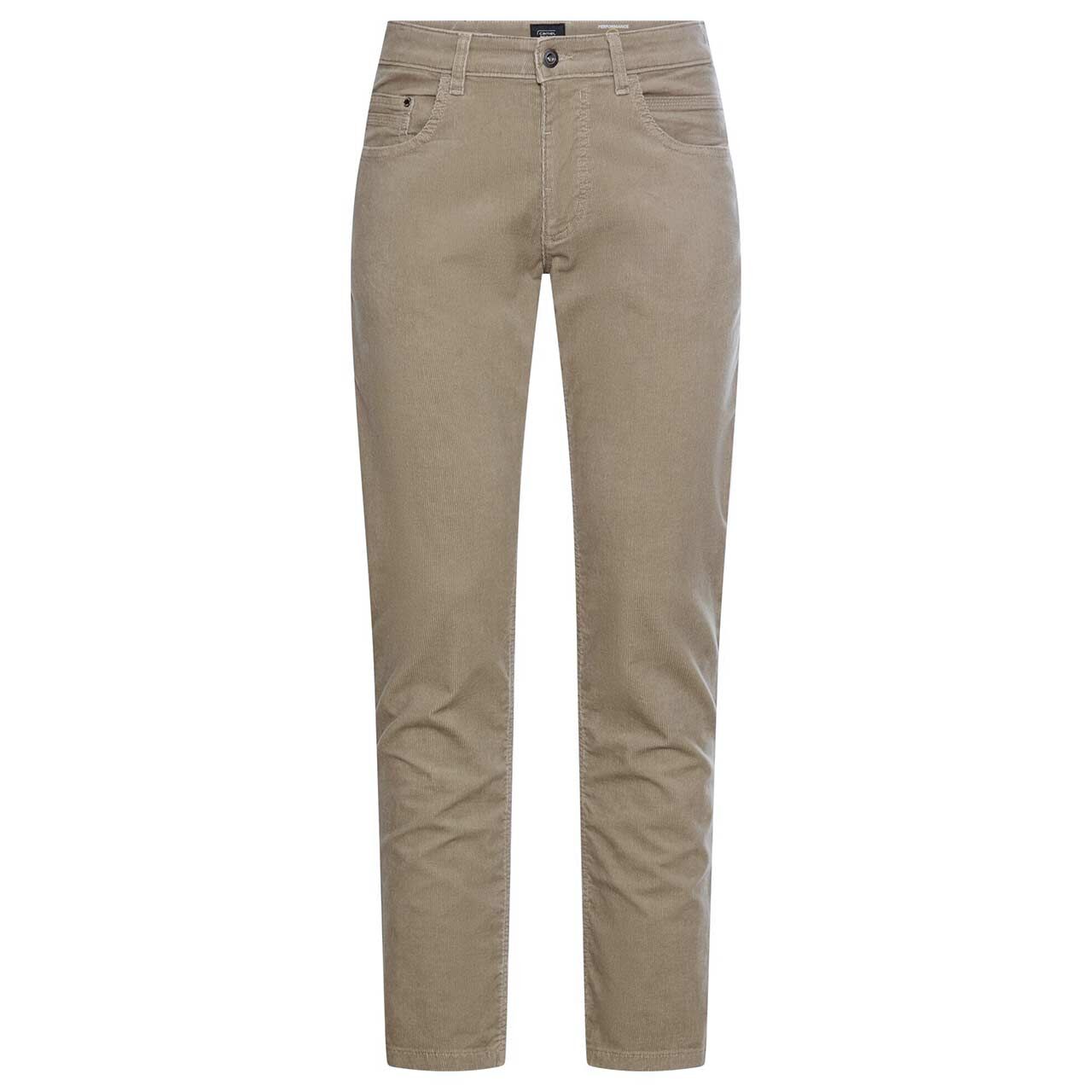 Herren Stretch Cordhose Houston von Camel active in Beige, Vorderansicht