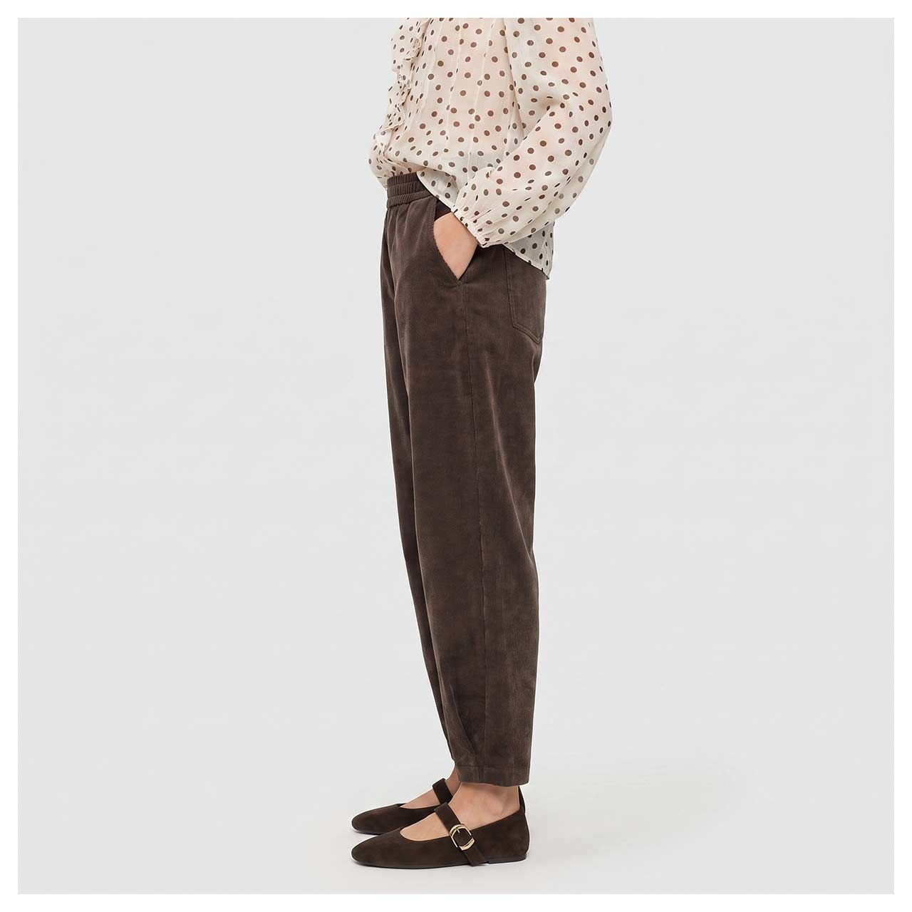 MAC Eva 7/8 Cordhose truffle brown