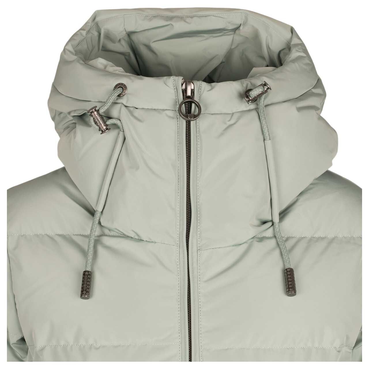 Damen Jacke Cordoba Short von Wellensteyn in Pastellgrün, detaillierte Vorderansicht