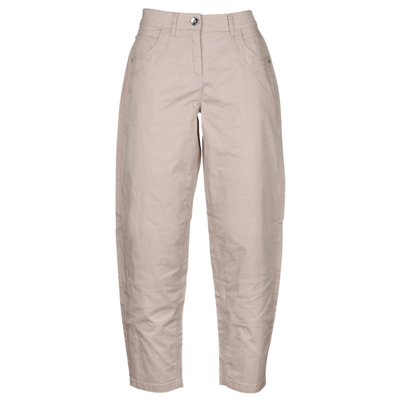 Cecil Scarlett Barrel Ankle Baumwollhose cashmere beige