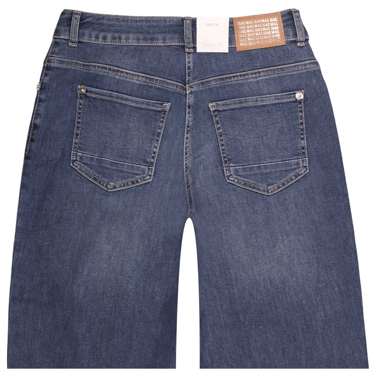 Damen 7/8 Jeans Gracia von MAC in Blau verwaschen, detaillierte Rückansicht