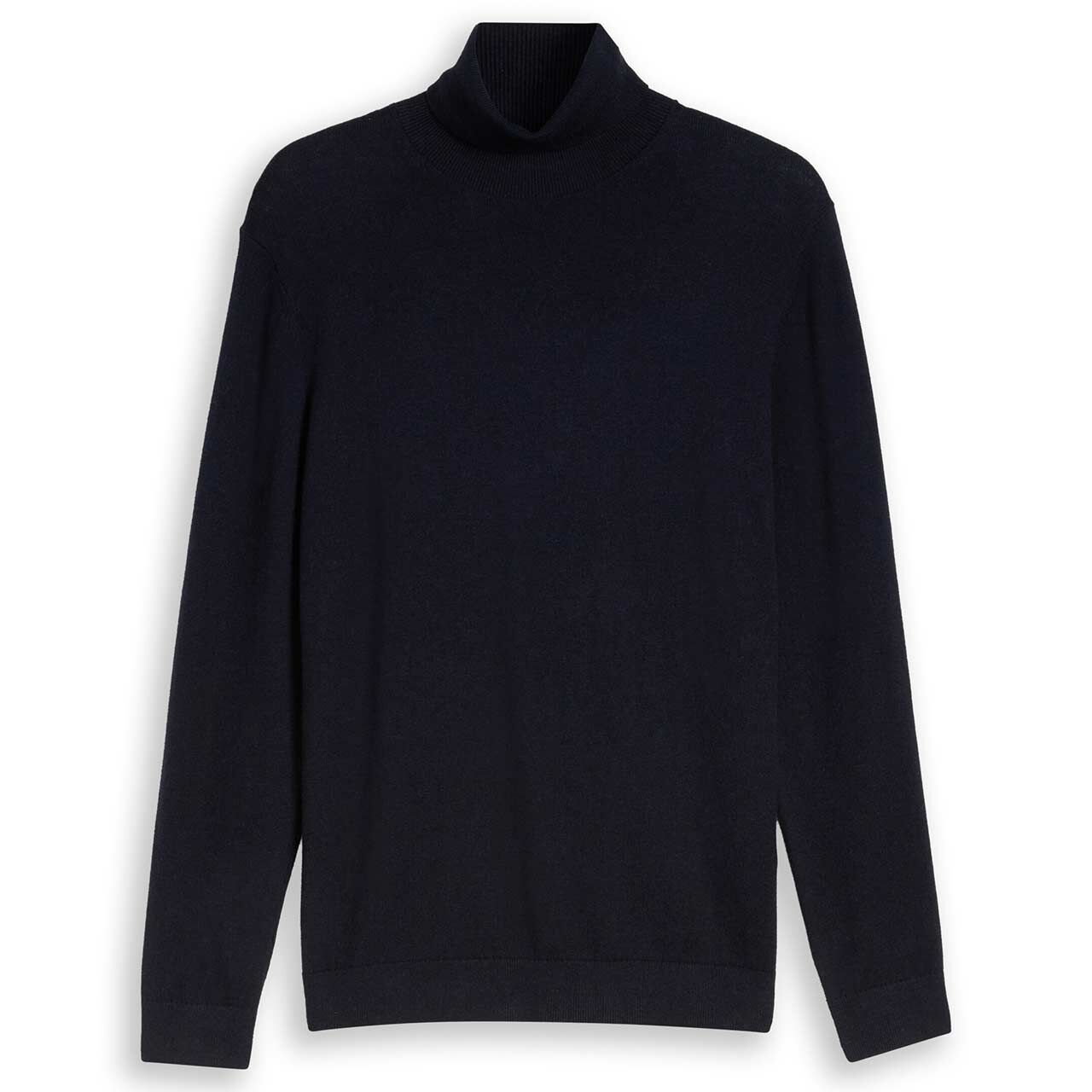 Tom Tailor Herren Rollkragen Pullover Cashmere Turtleneck Knit navy melange