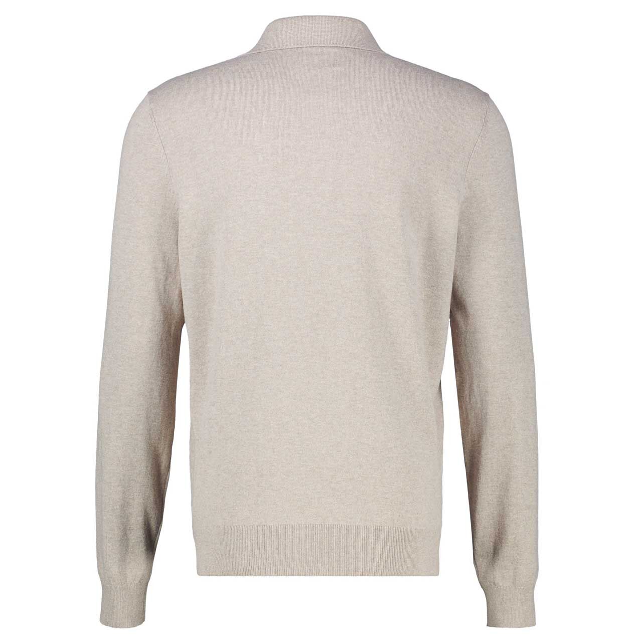 Lerros Herren Polo Pullover Knit in Beige, Rückansicht