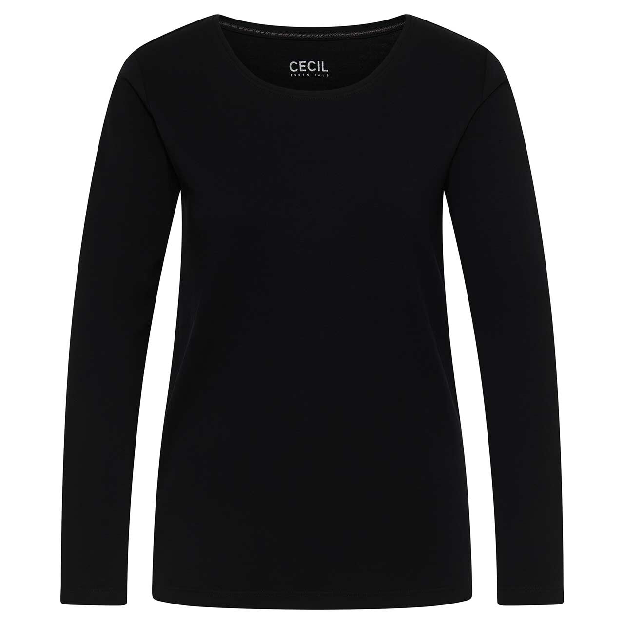 Cecil Damen Langarm Shirt Pia black