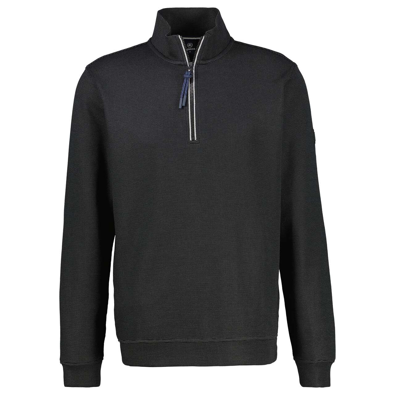 Lerros Herren Sweatshirt Troyer black