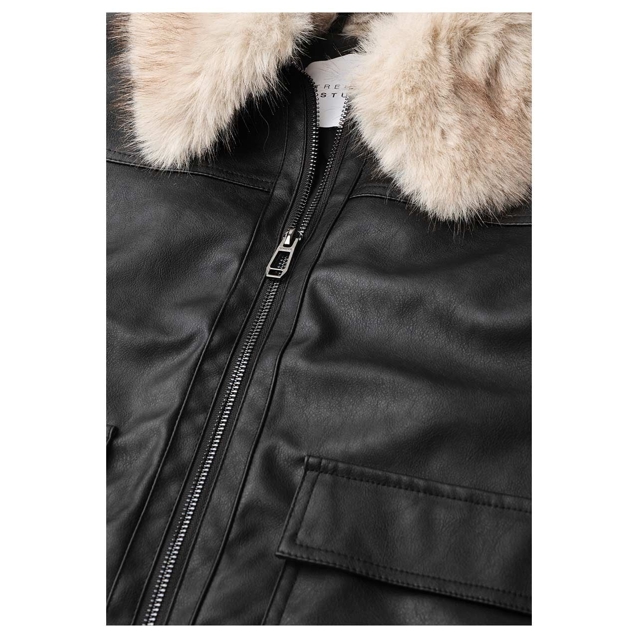 Street One Studio Damen Jacke Fake Leather black