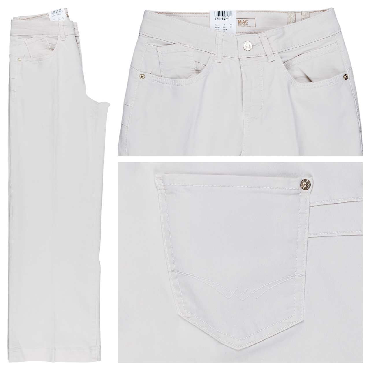 MAC Rich Palazzo Jeans antique white