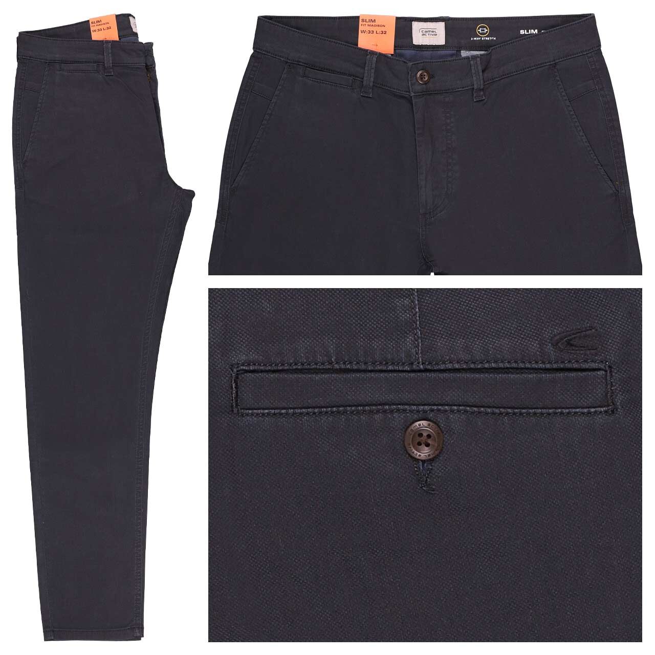 Camel active Madison Chino Baumwollhose dark navy