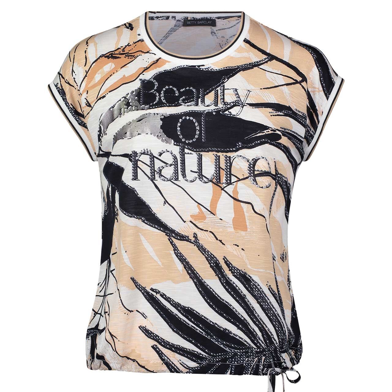 Betty Barclay Damen T-Shirt black brown print