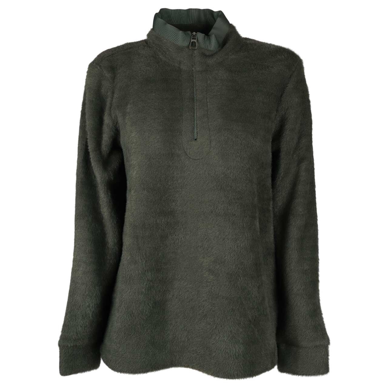 Cecil Damen Pullover Troyer Featheryarn Tape Detail raw khaki