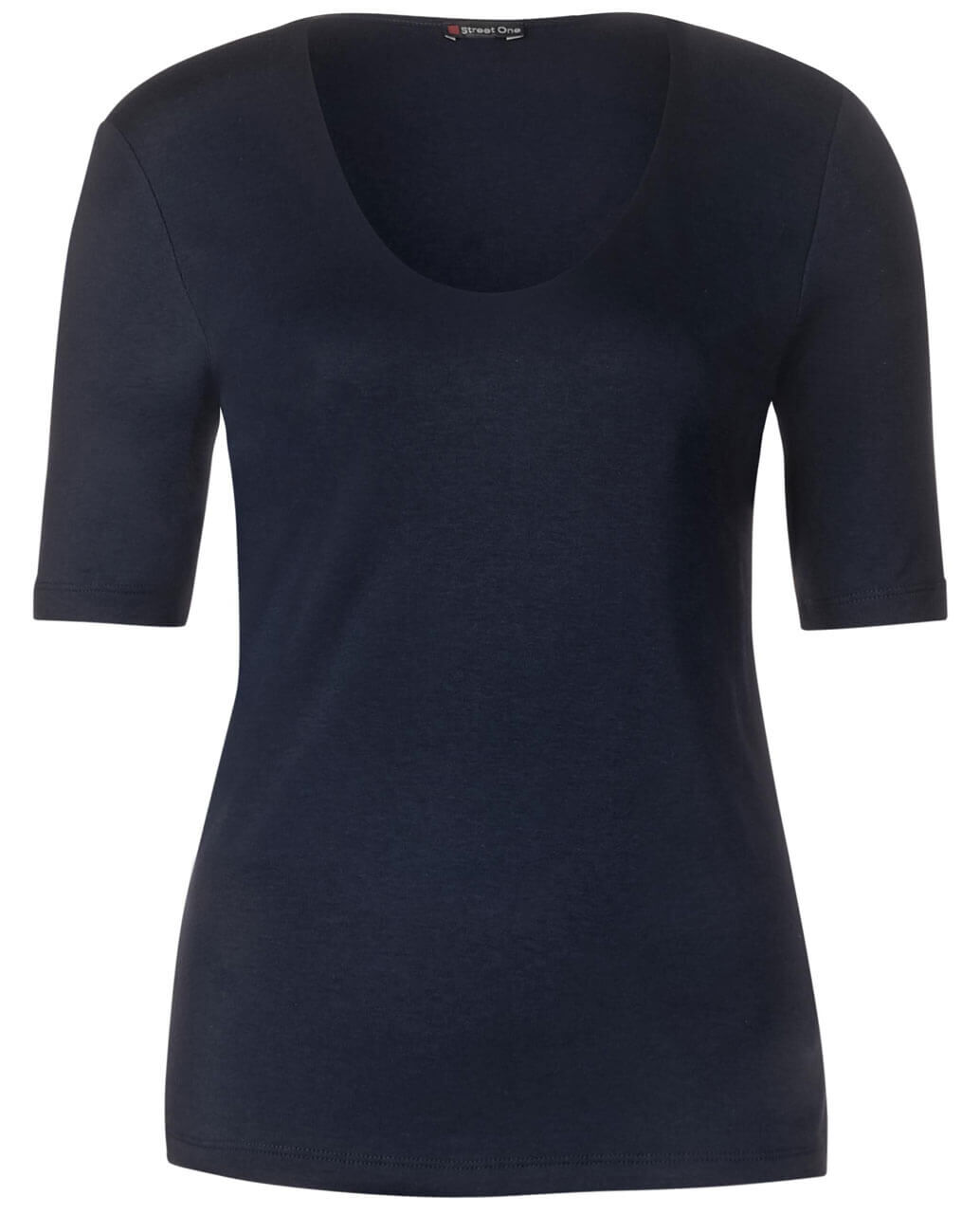 Street One Palmira T-Shirt für Damen in Dunkelblau, FarbNr.: 11238 Street One Palmira T-Shirt für Damen in Dunkelblau, FarbNr.: 11238
