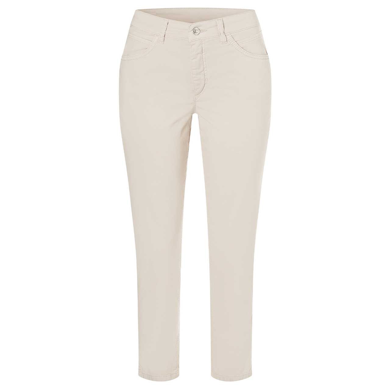 Vorderansicht der Damen 7/8 Baumwollhose Melanie von MAC in Hellbeige