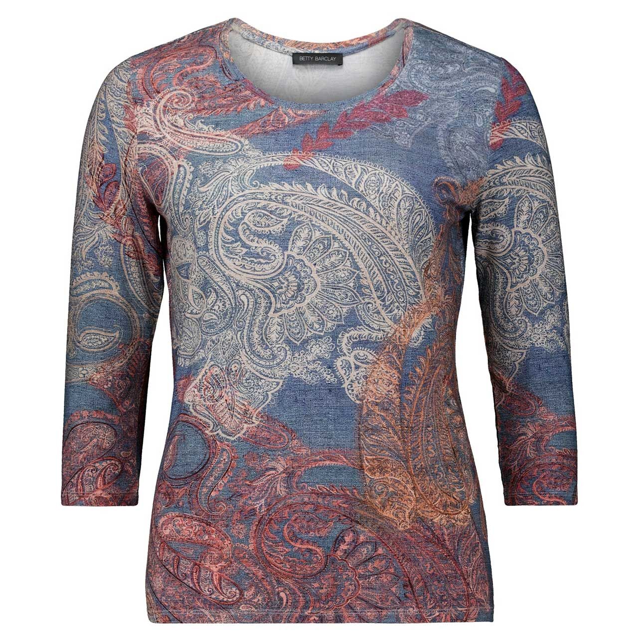 Betty Barclay 3/4 Arm Shirt denim blue print