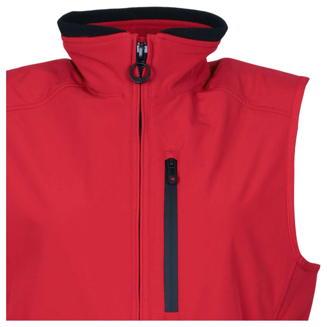 Herren Weste Alpinus Vest von Wellensteyn in Rot, Detailansicht vorne