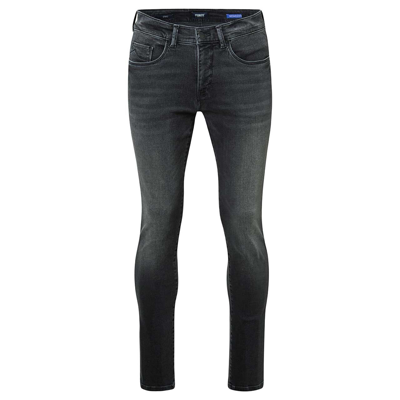 Stretch Herrenjeans Eric Megaflex in Grau verwaschen von Pioneer, Vorderansicht