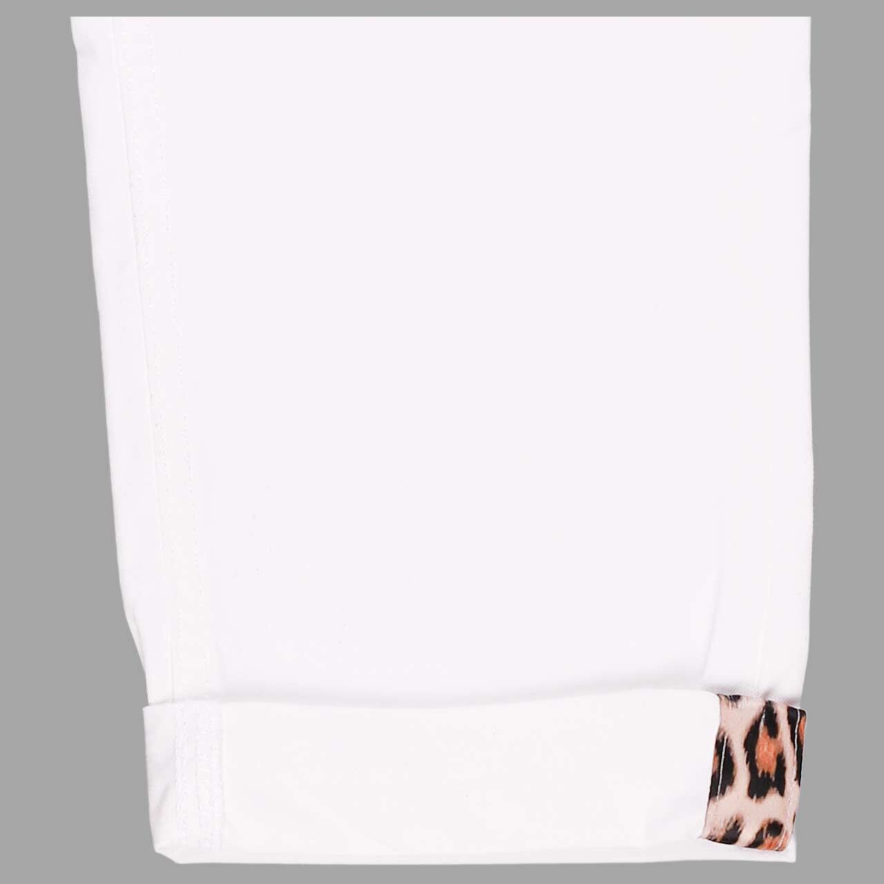 Stretch Damen 3/4 Jeans Cici TU Tape von Angels in Weiß, Detailansicht Saum