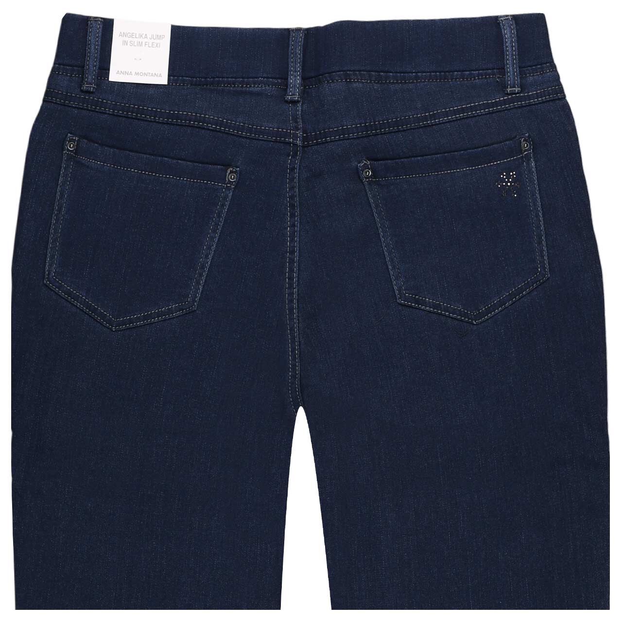 Damenjeans Angelika von Anna Montana in Dunkelblau, detaillierte Rückansicht