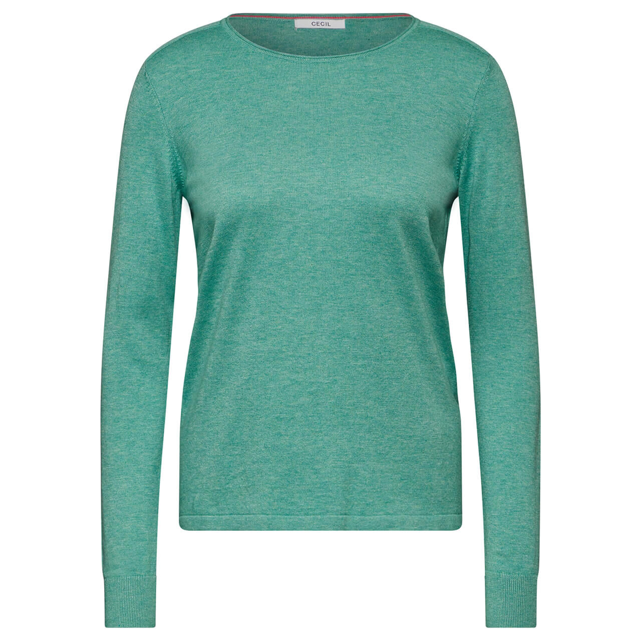 Cecil Damen Pullover Round Neck adriatic green melange   