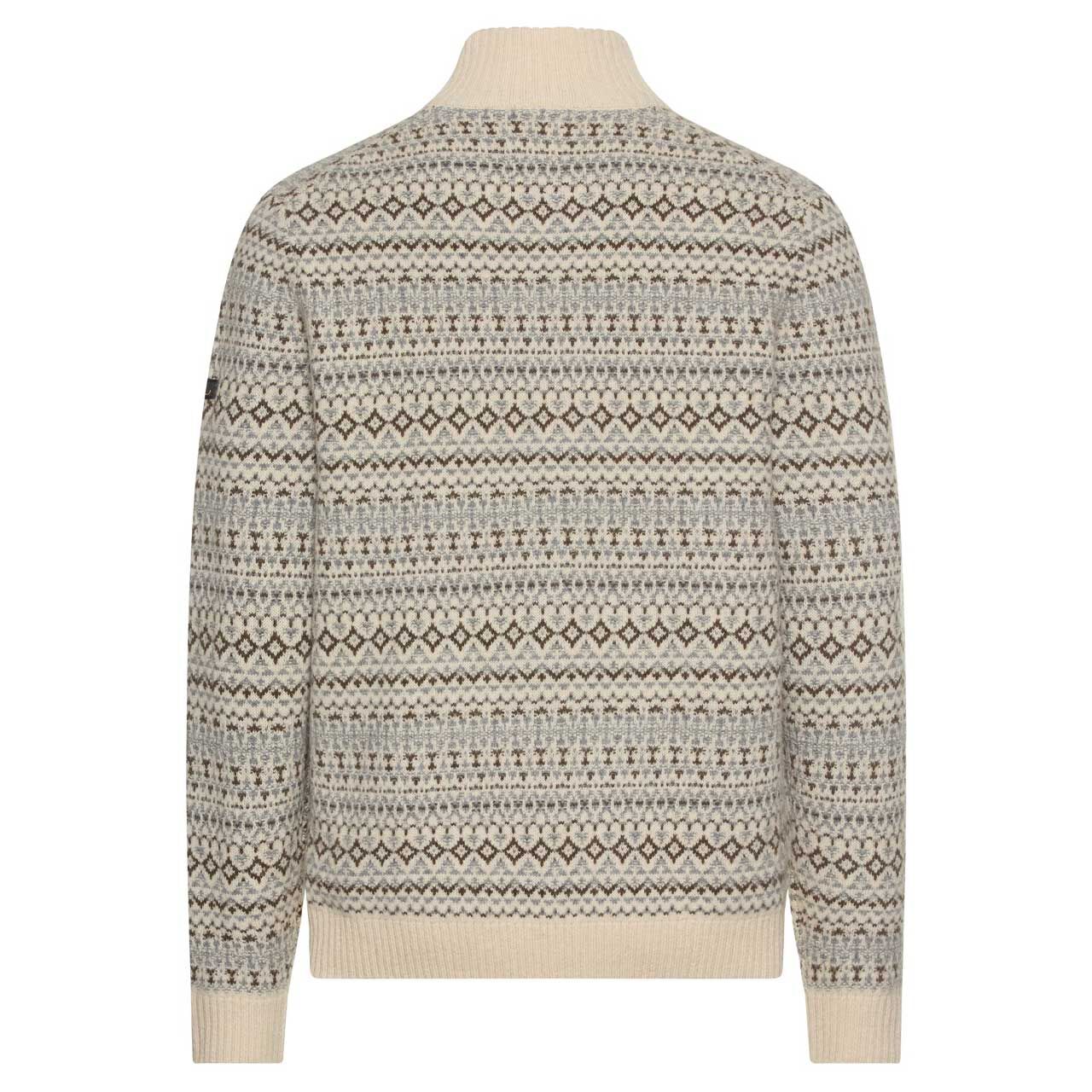 Herren Pullover Troyer von Camel active in der Farbe Beige mit Print, Rückansicht