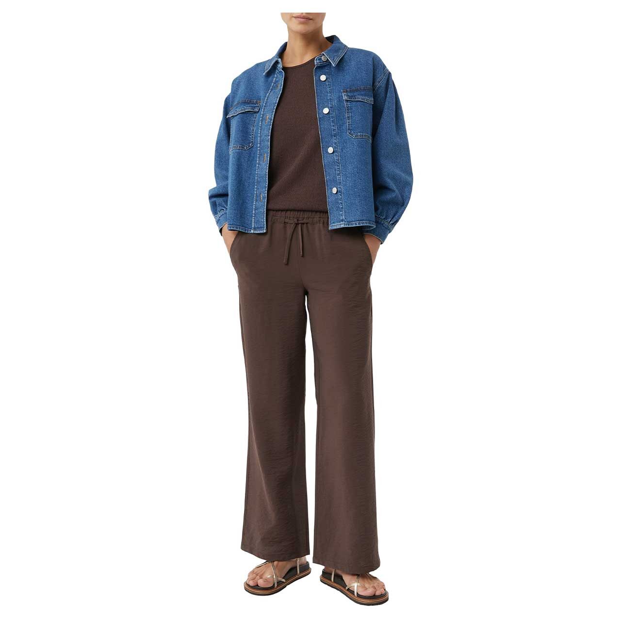 Damen Top von Comma in Braun, Vorderansicht am Modell
