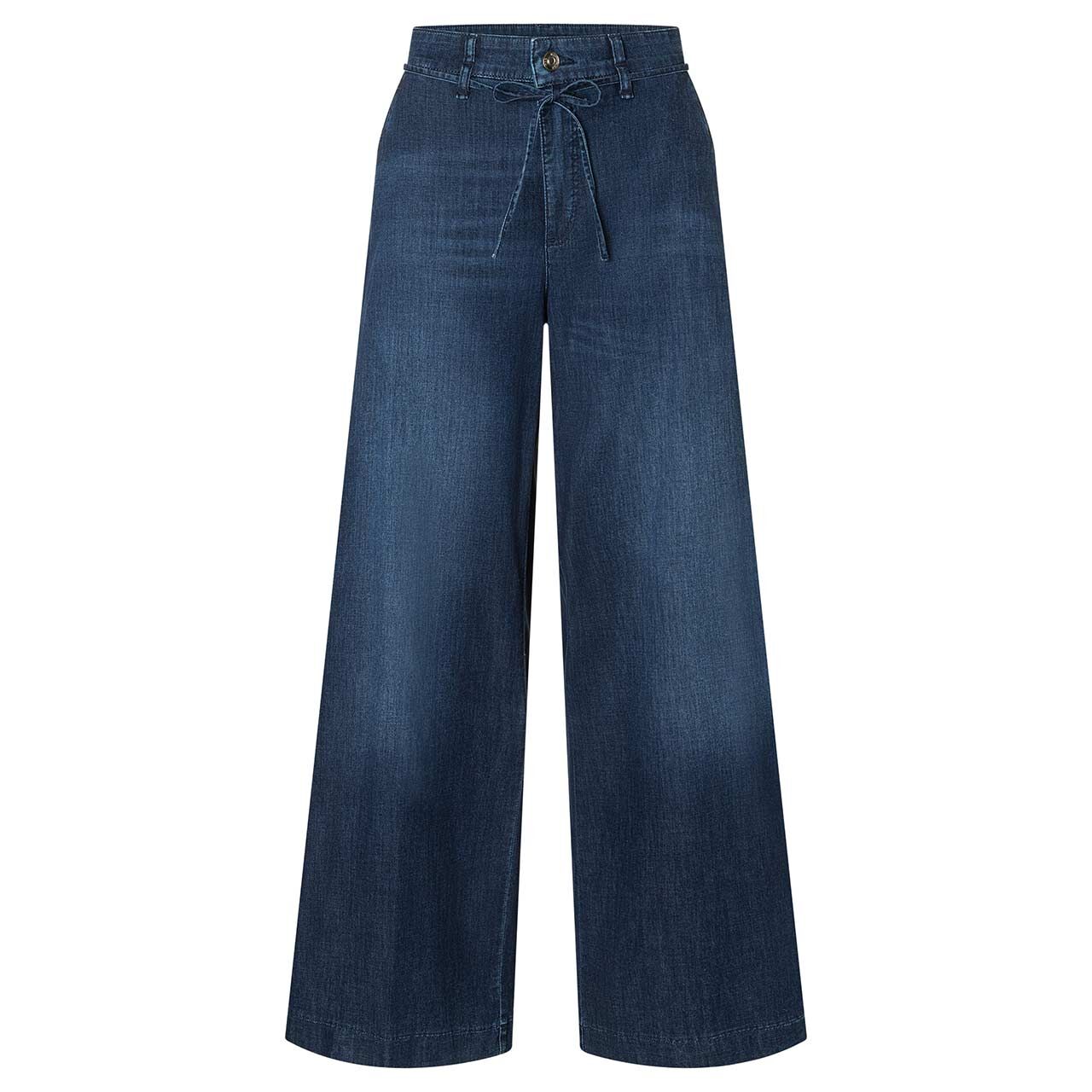 Stretch Damenjeans Wendy von MAC in Dunkelblau angewaschen, Vorderansicht