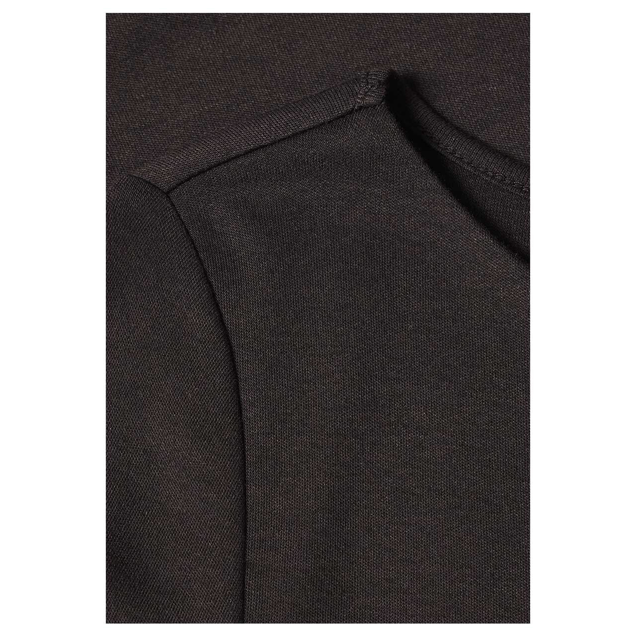 Damen Langarm Shirt Lanea von Street One in Dunkelbraun, Detailansicht Farbe und Material
