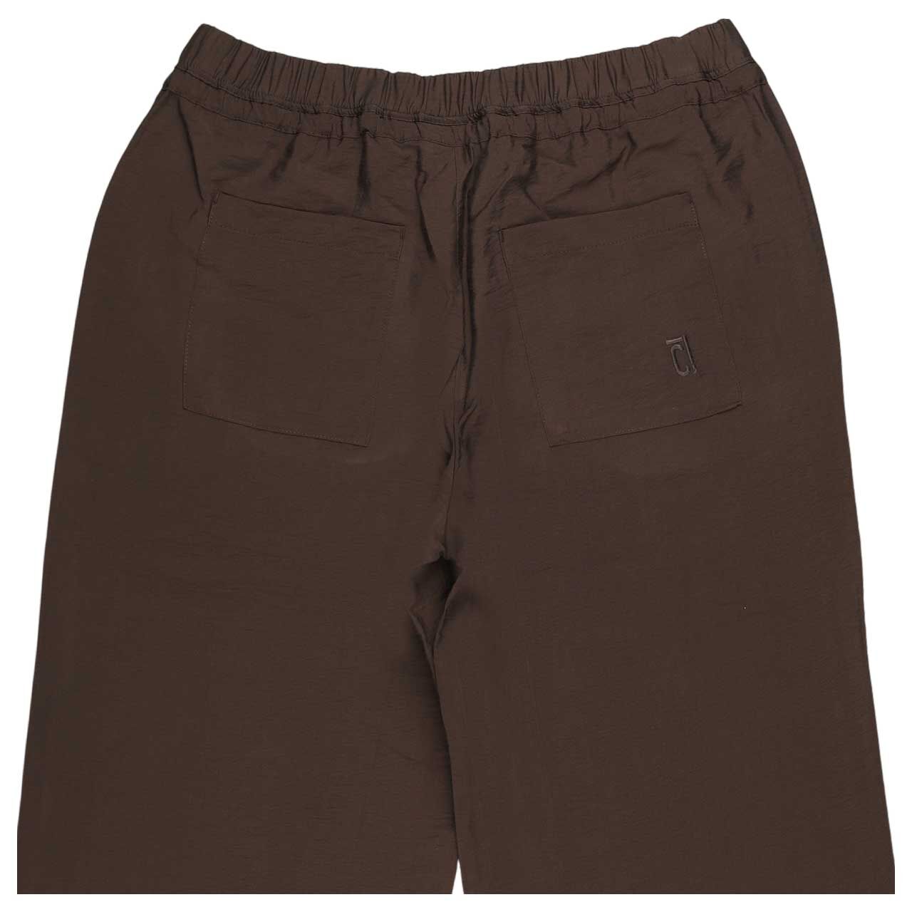 Detailbild der Rückansicht der Damen Wideleg Hose von Comma in Braun
